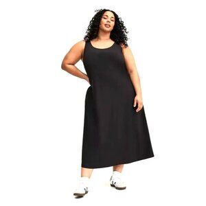 Torrid Black Stretch Performance Maxi Active Dress w/Pockets‎ Size 2X Athleisure